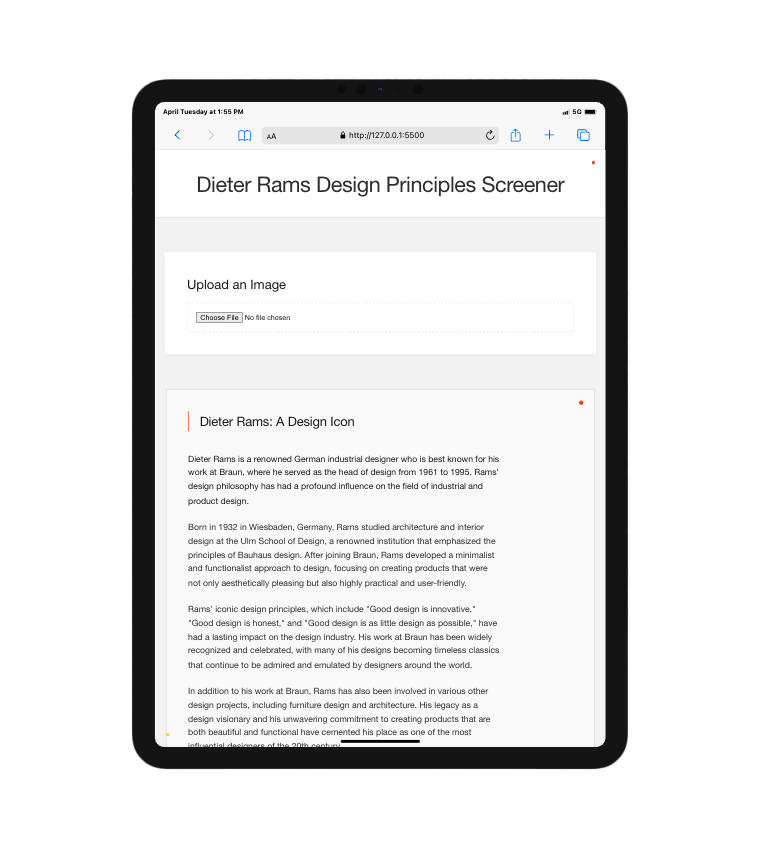 Dieter Rams Screener