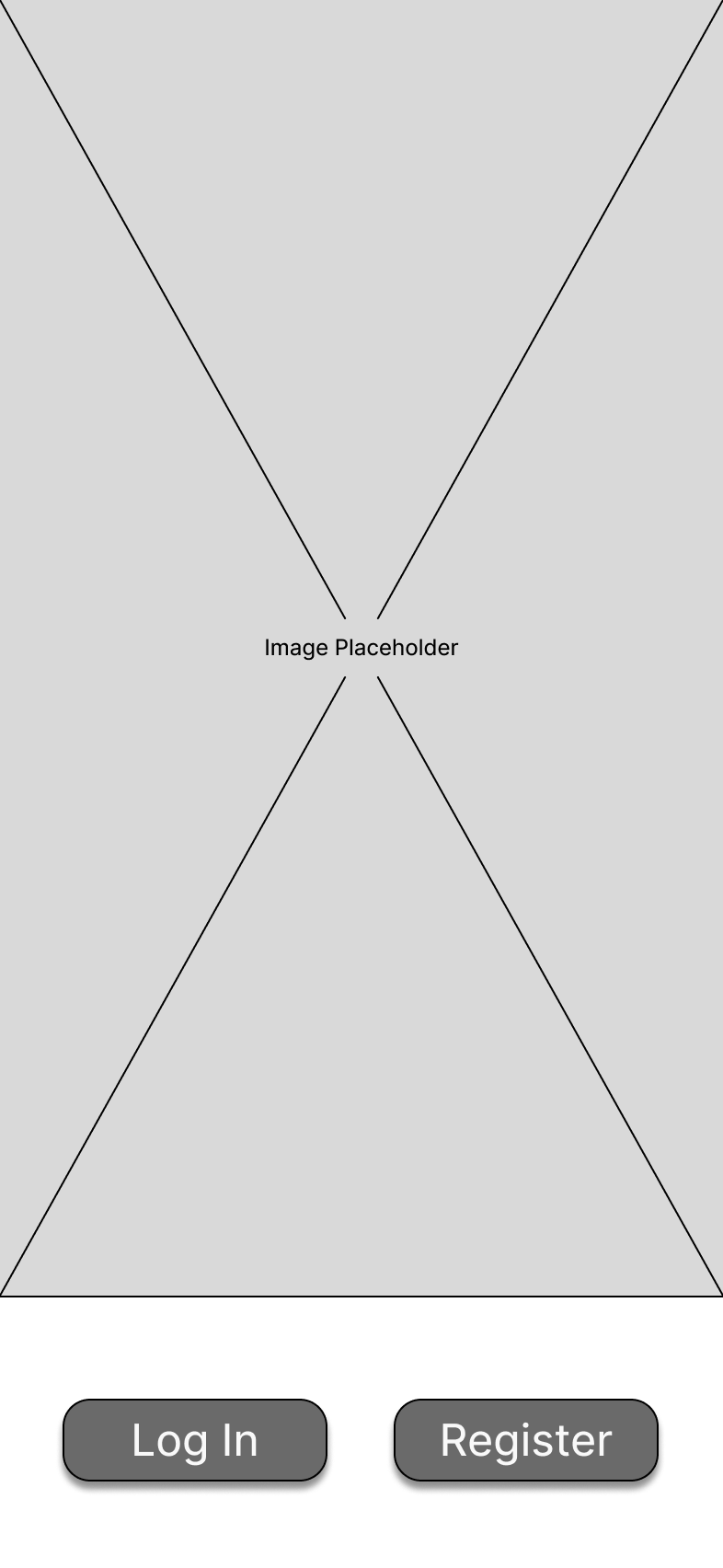 Connect/Register - Login Screen