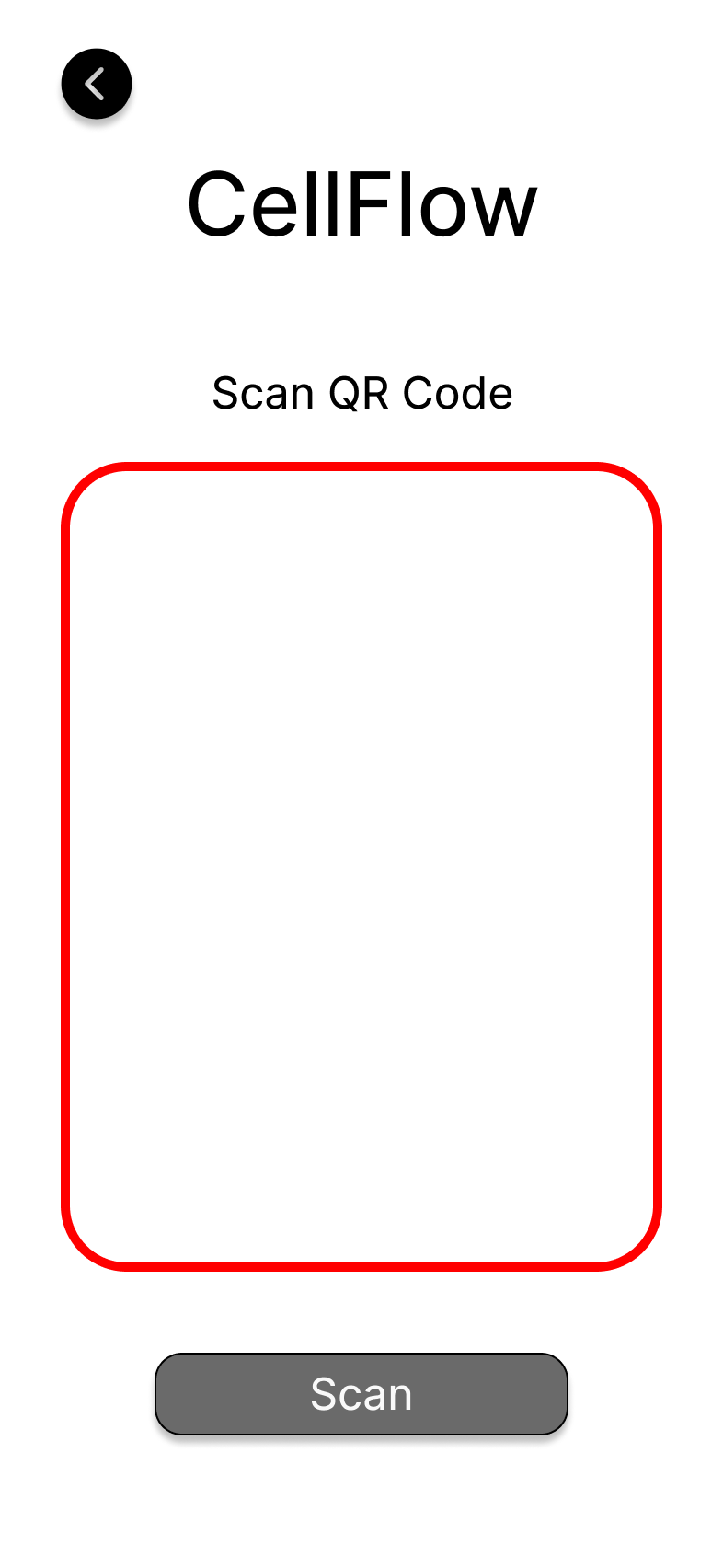 Scan Failed QR Code Screen