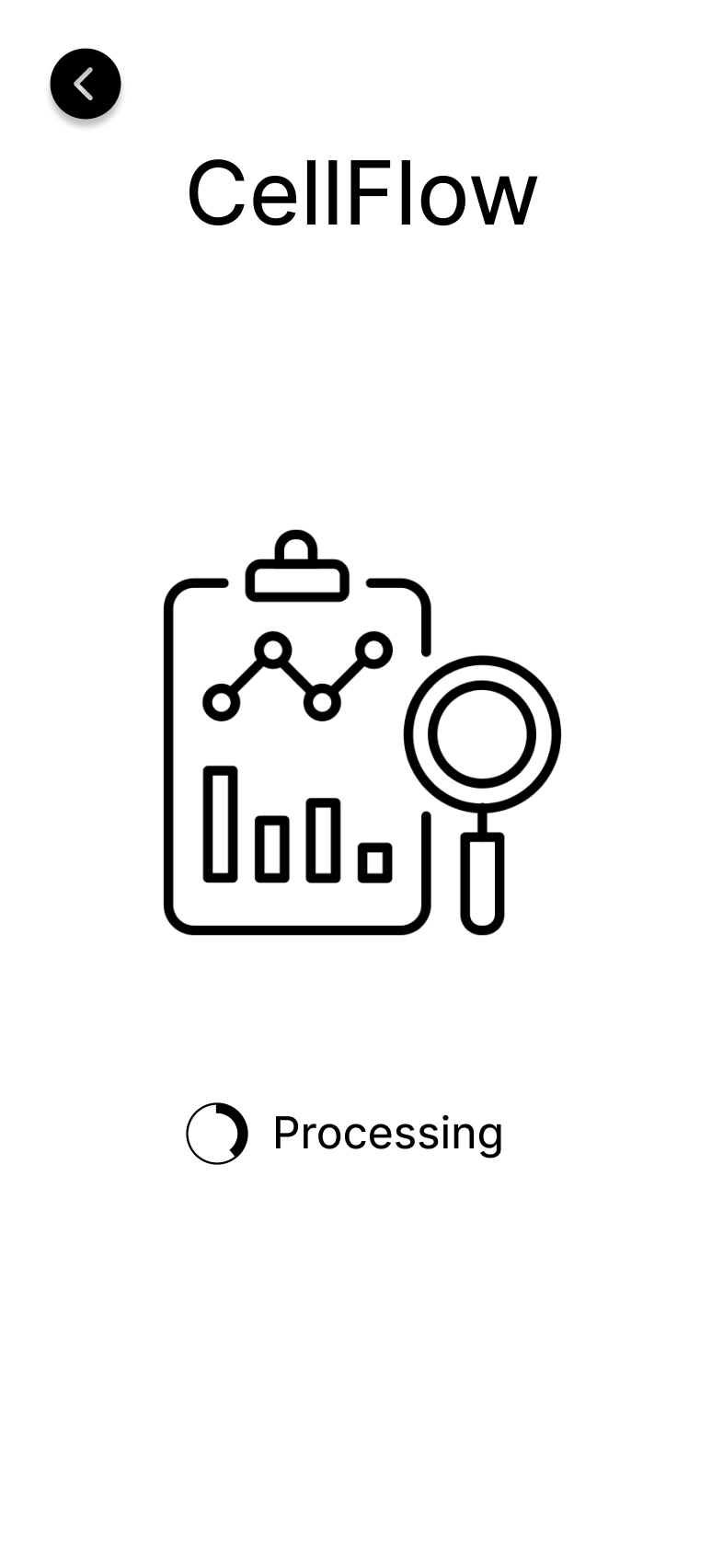 Processing Results Screen