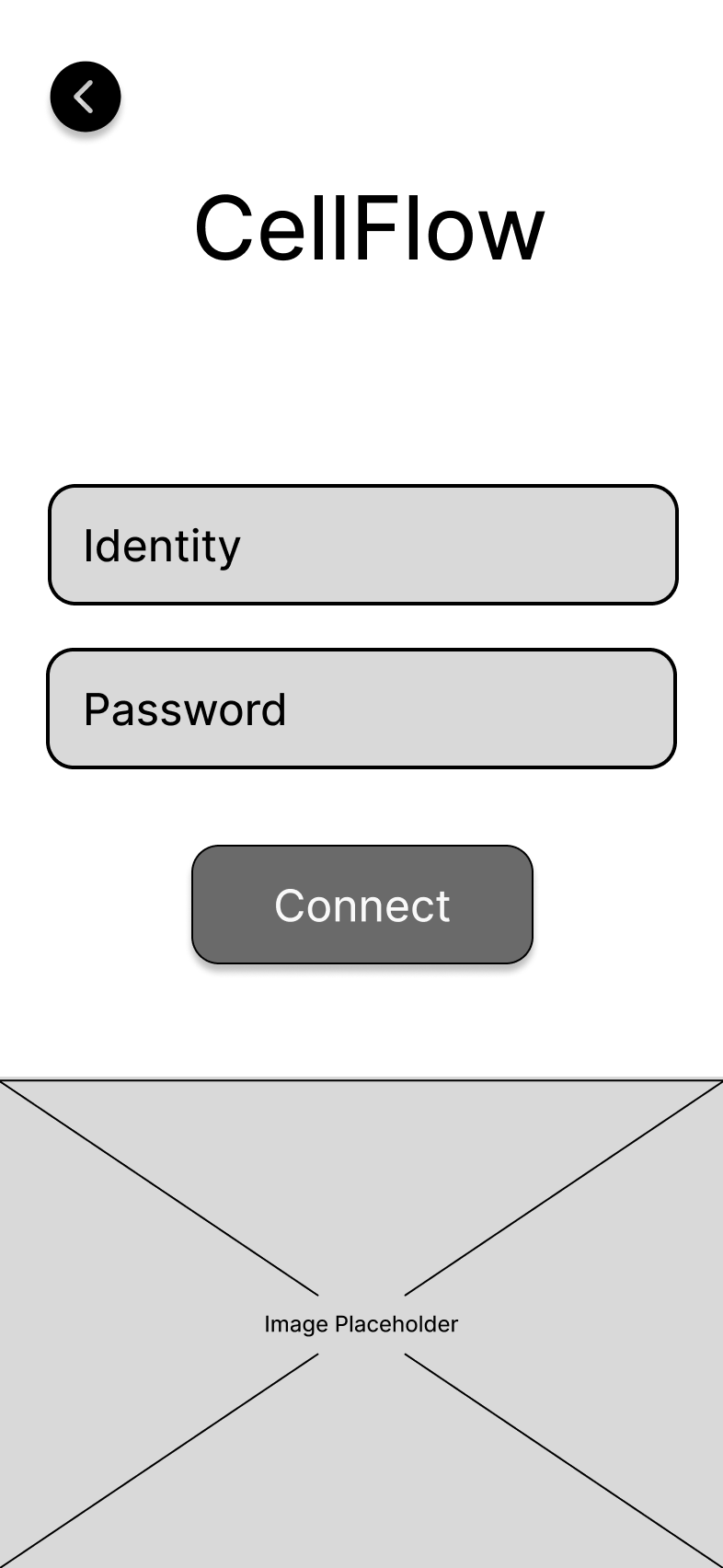 Connect/Register - Login Screen