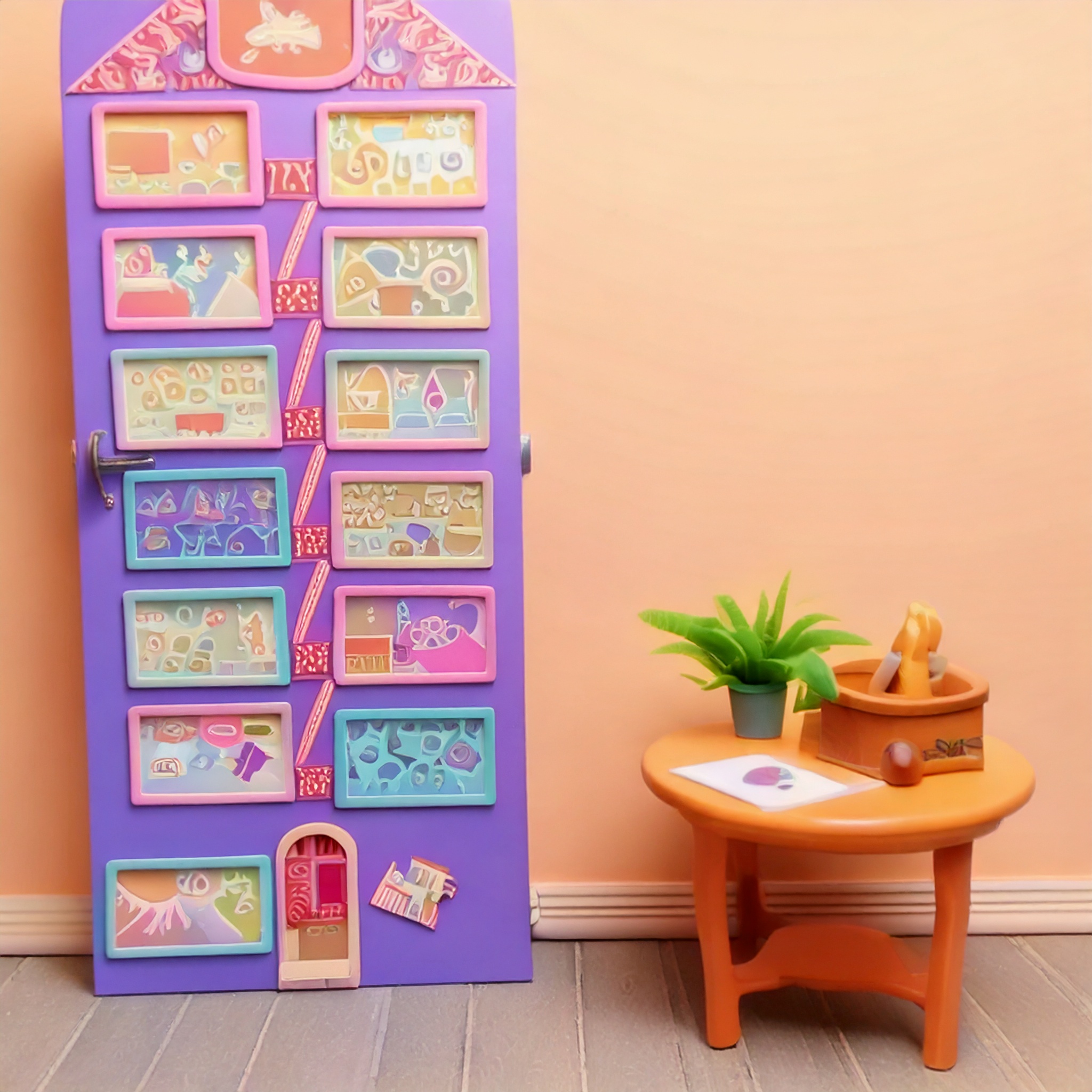 Maison des secrets - Réinterprétation Memphis