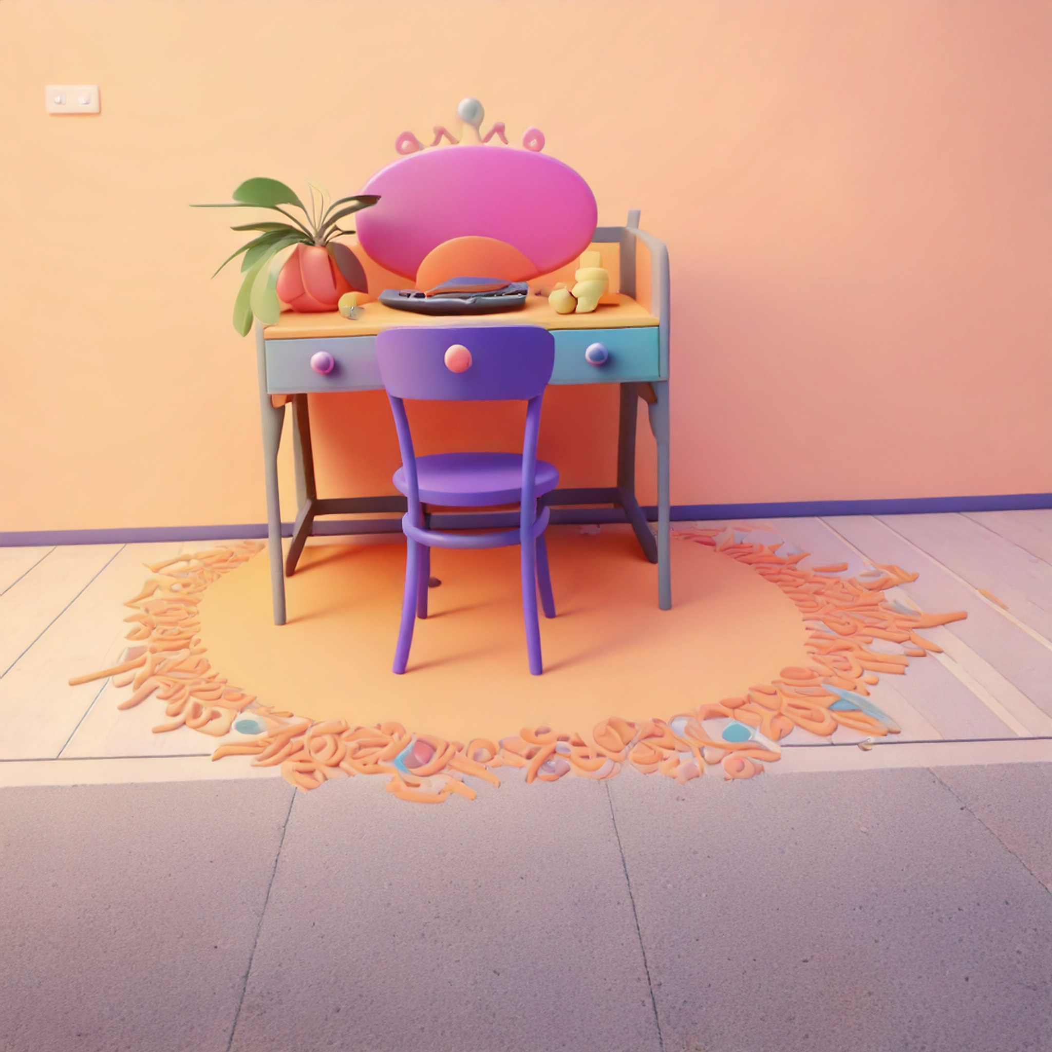 Miroir, miroir - Réinterprétation Memphis