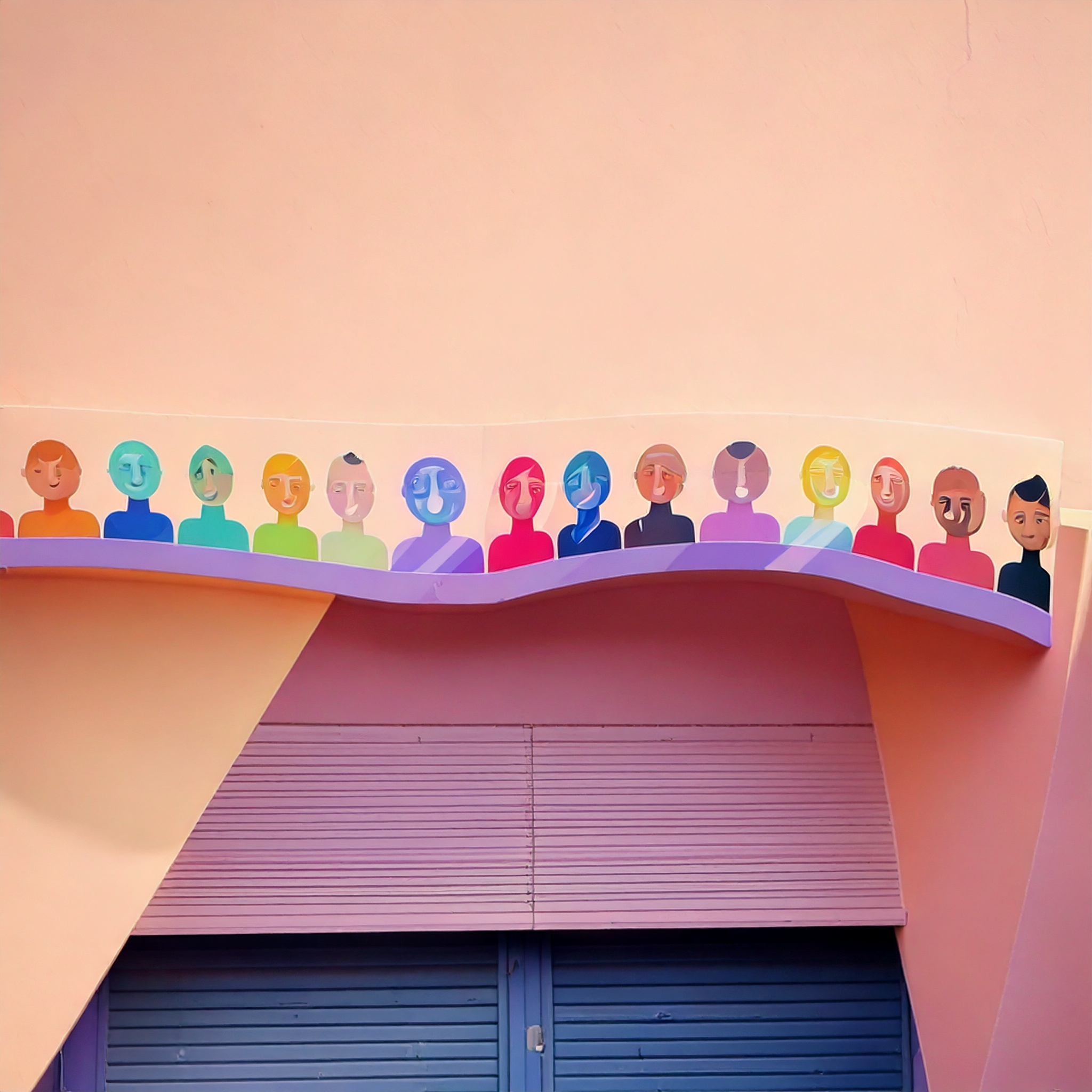 Soi-lhouettes - Réinterprétation Memphis