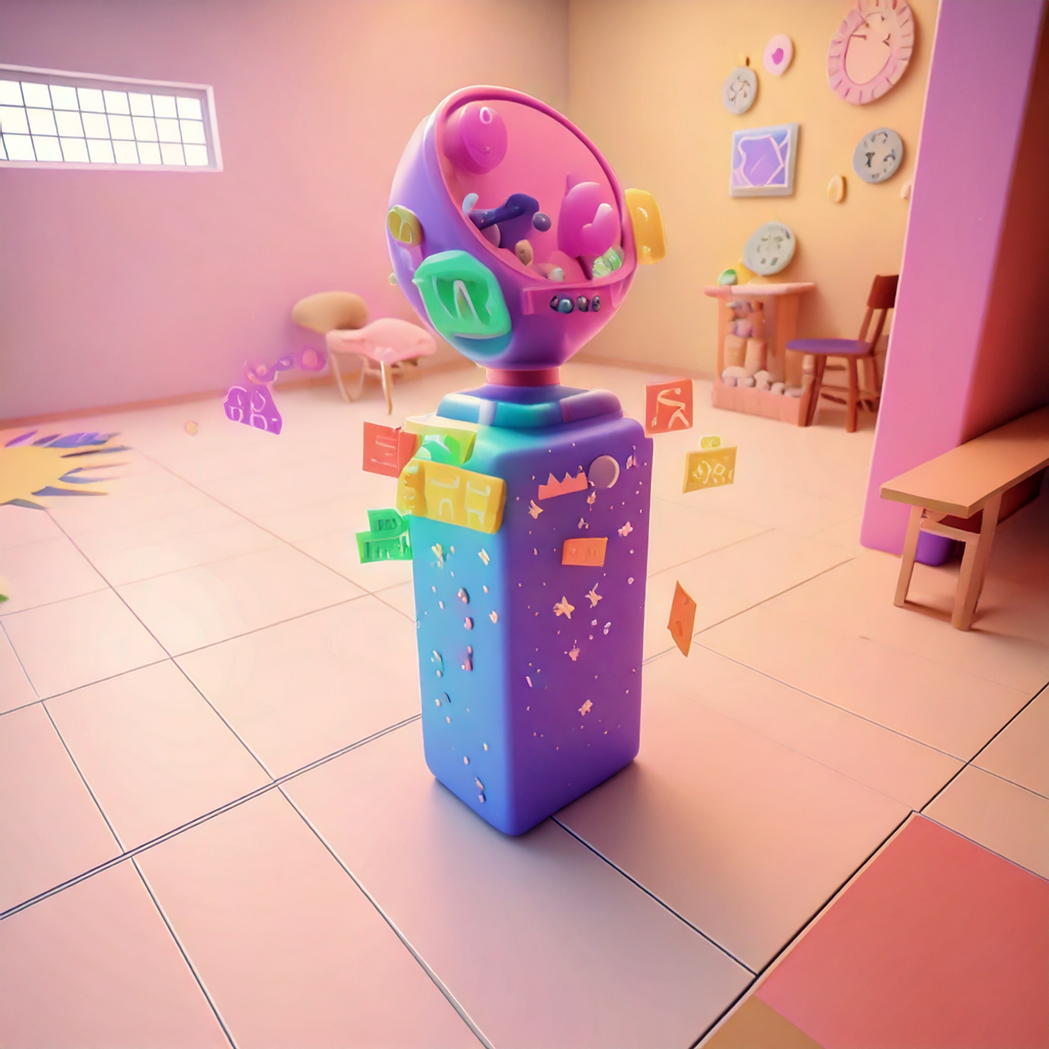 Maison miroir - Réinterprétation Memphis